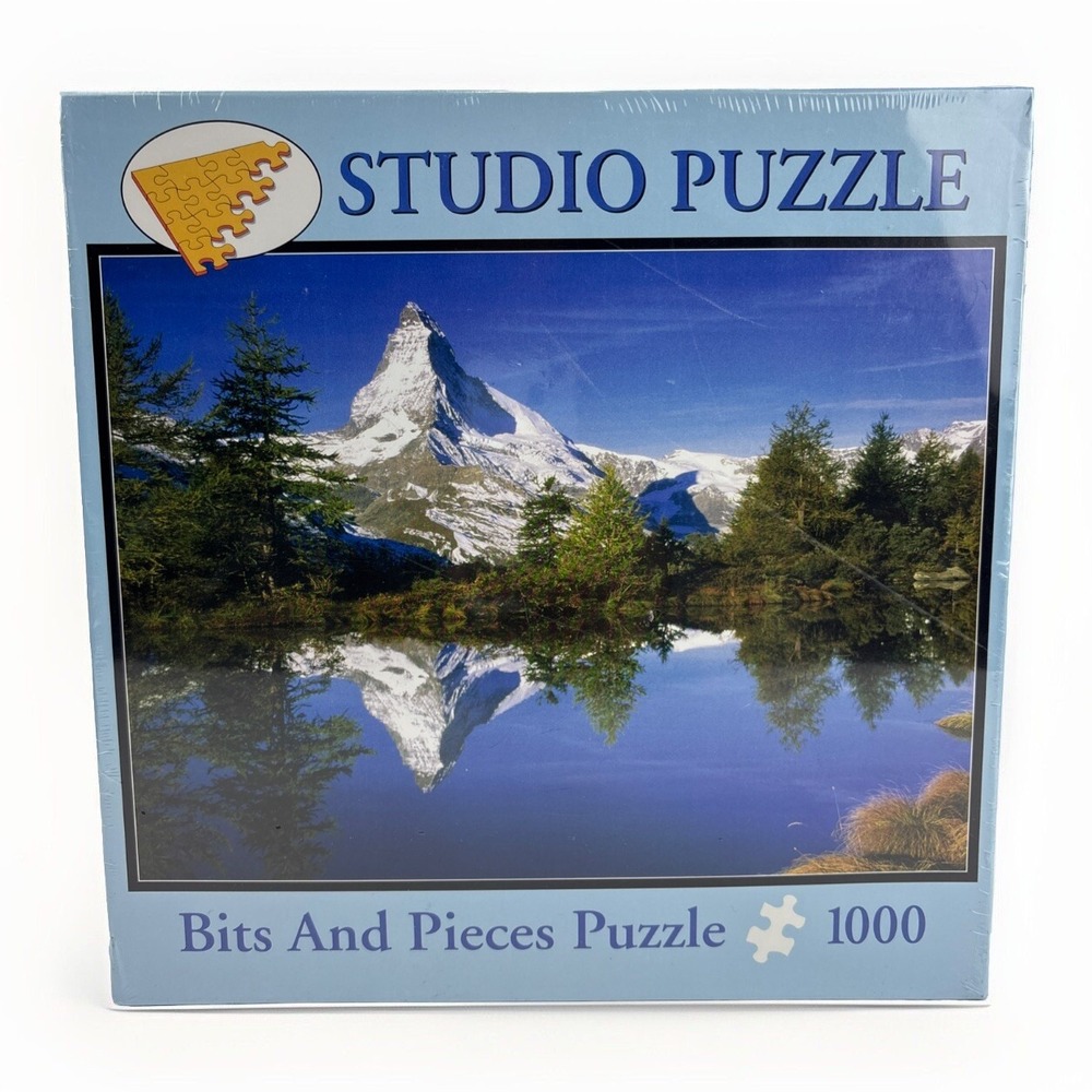 Bits and Pieces  1000 Piece Studio Puzzle Mountain/Lake Snow Theme - NEW‎